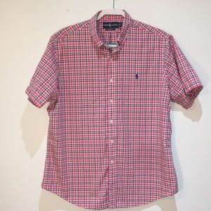 Ralph Lauren Pink Paid Shirt Custom XL
